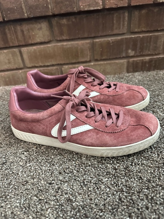 Tretorn Shoes - Tretorn Nylite Suede Sneakers Dusty Rose Pink White Lace Up Shoes Size 9